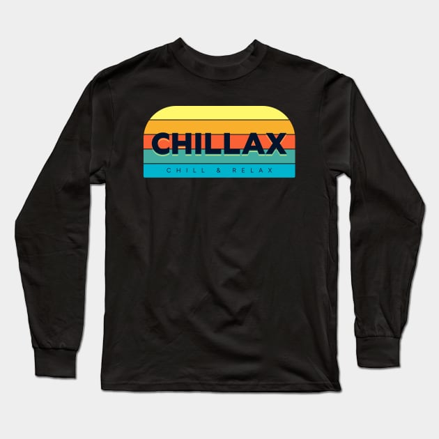 CHILLAX SUNSET Long Sleeve T-Shirt by The Favorita
